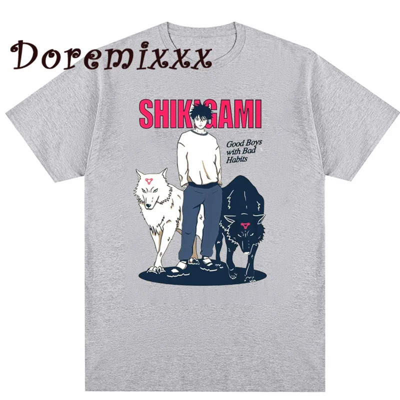 Hot Manga Jujutsu Kaisen Shikigami Megumi T Shirt Women Harajuku Kawaii Tshirts Short Sleeve Anime Graphics Tshirt Streetwear