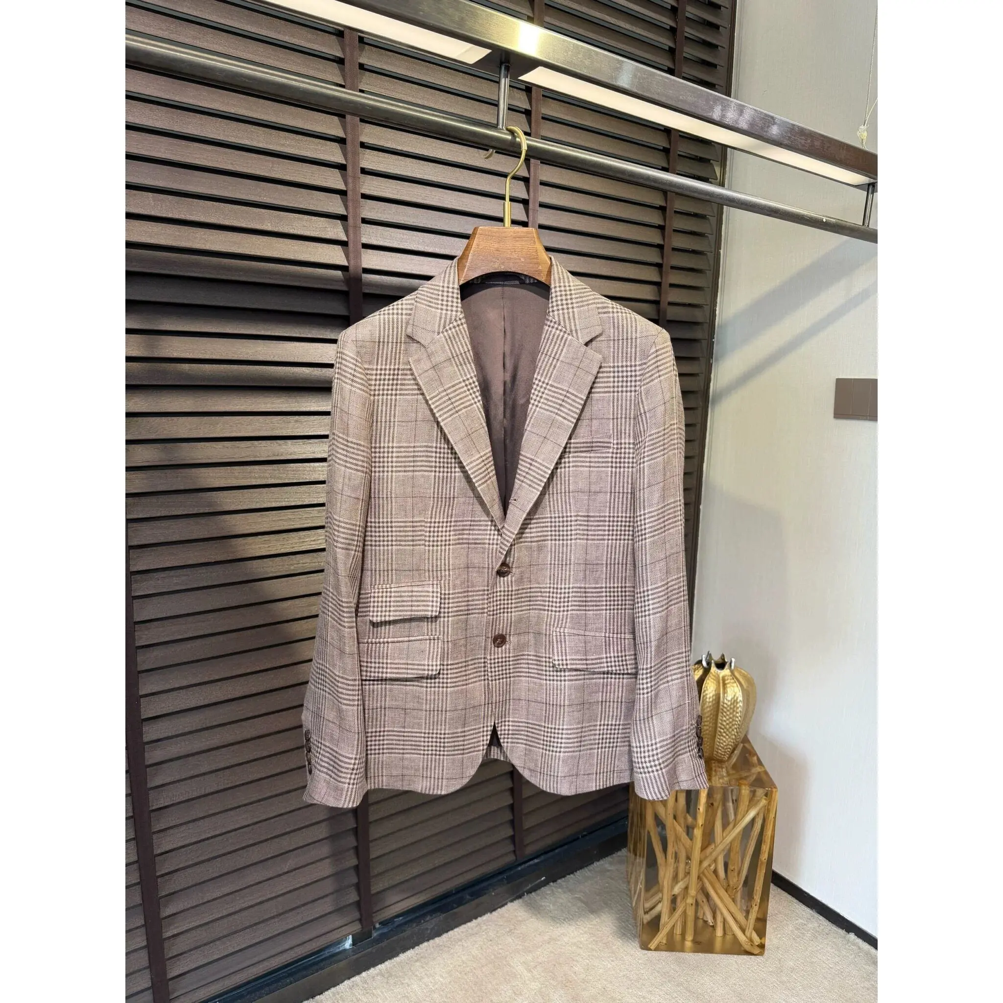 Italian BC Old Money Style Spring British 100% Linen Business Casual Suit Jacket Trousers Set