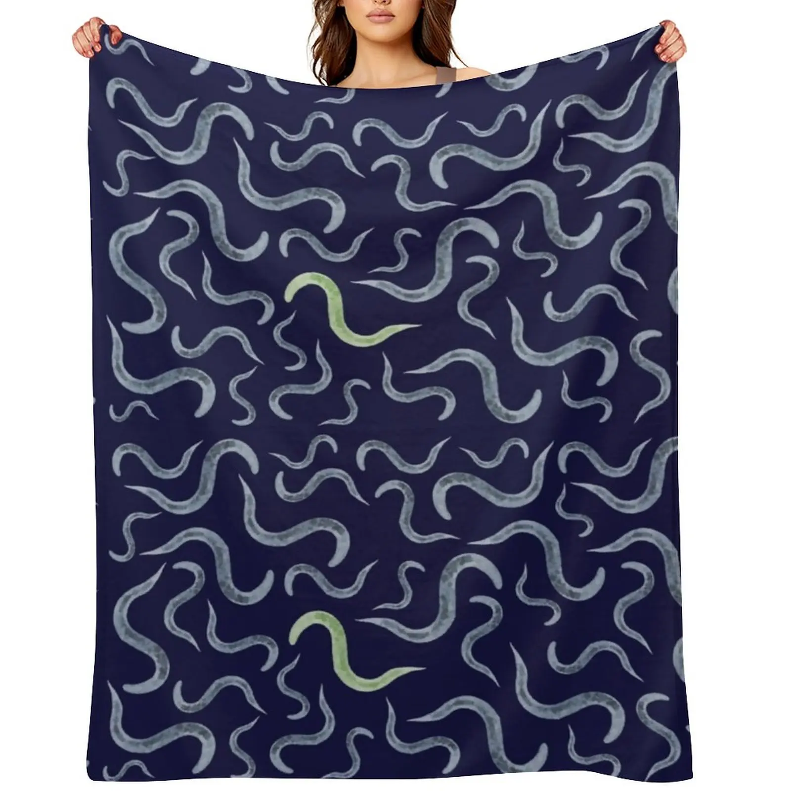 

Caenorhabditis elegans Model Organism Biology Pattern Throw Blanket warm for winter for babies cosplay anime Bed covers Blankets