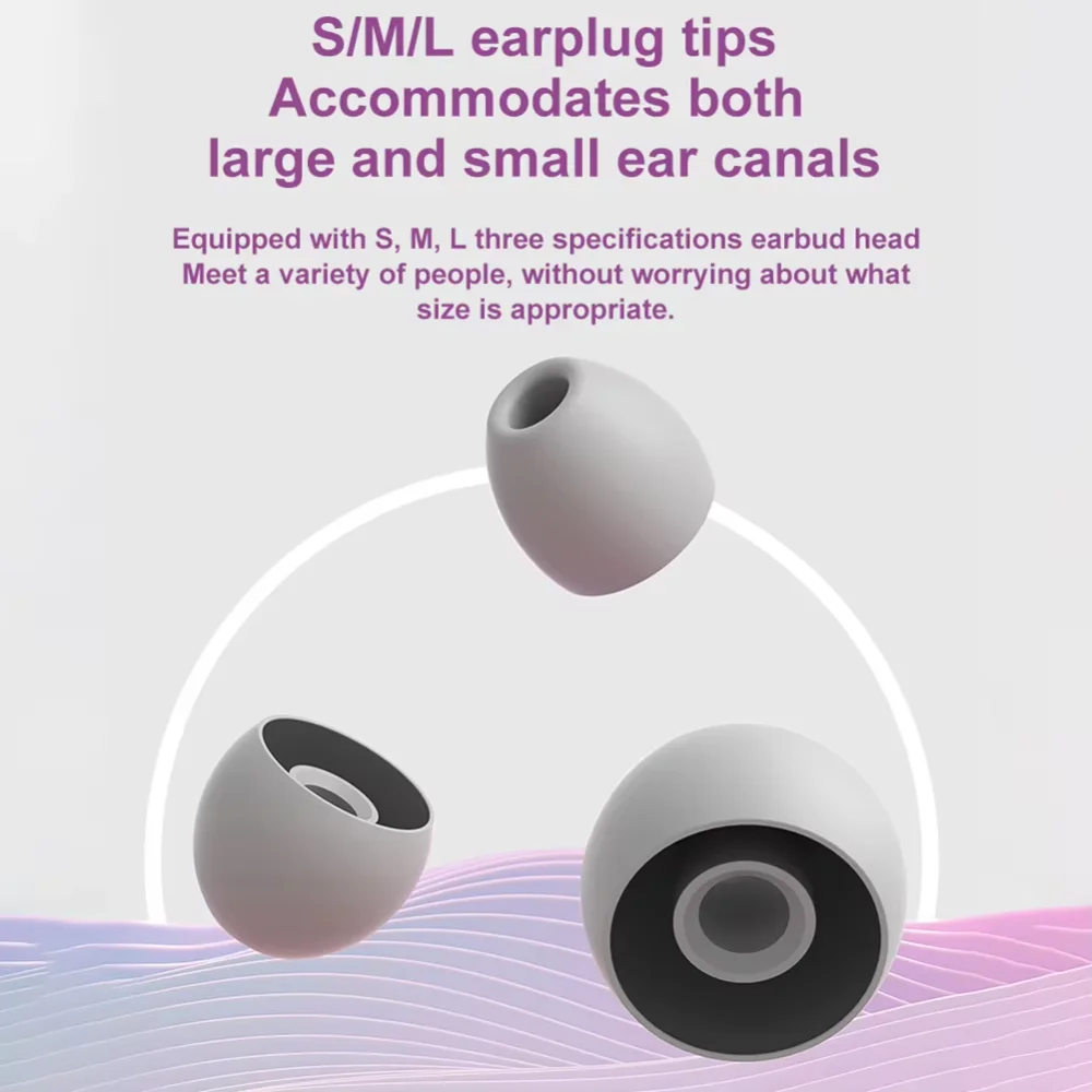 Sleep Ear Plug Waterproof Silicone Sleeping Earplugs Canceling Noise Reduction Soundproof Lightweight Portable for Travel Home