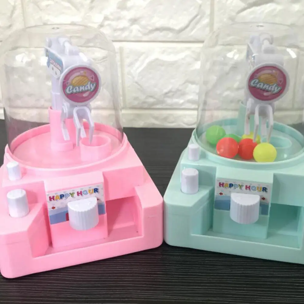 1Pcs Mini Claw Machine Toys For Toddler Activity Toys Christmas Party Games Candy Grabber Fun Kids Hand-eye Coordination
