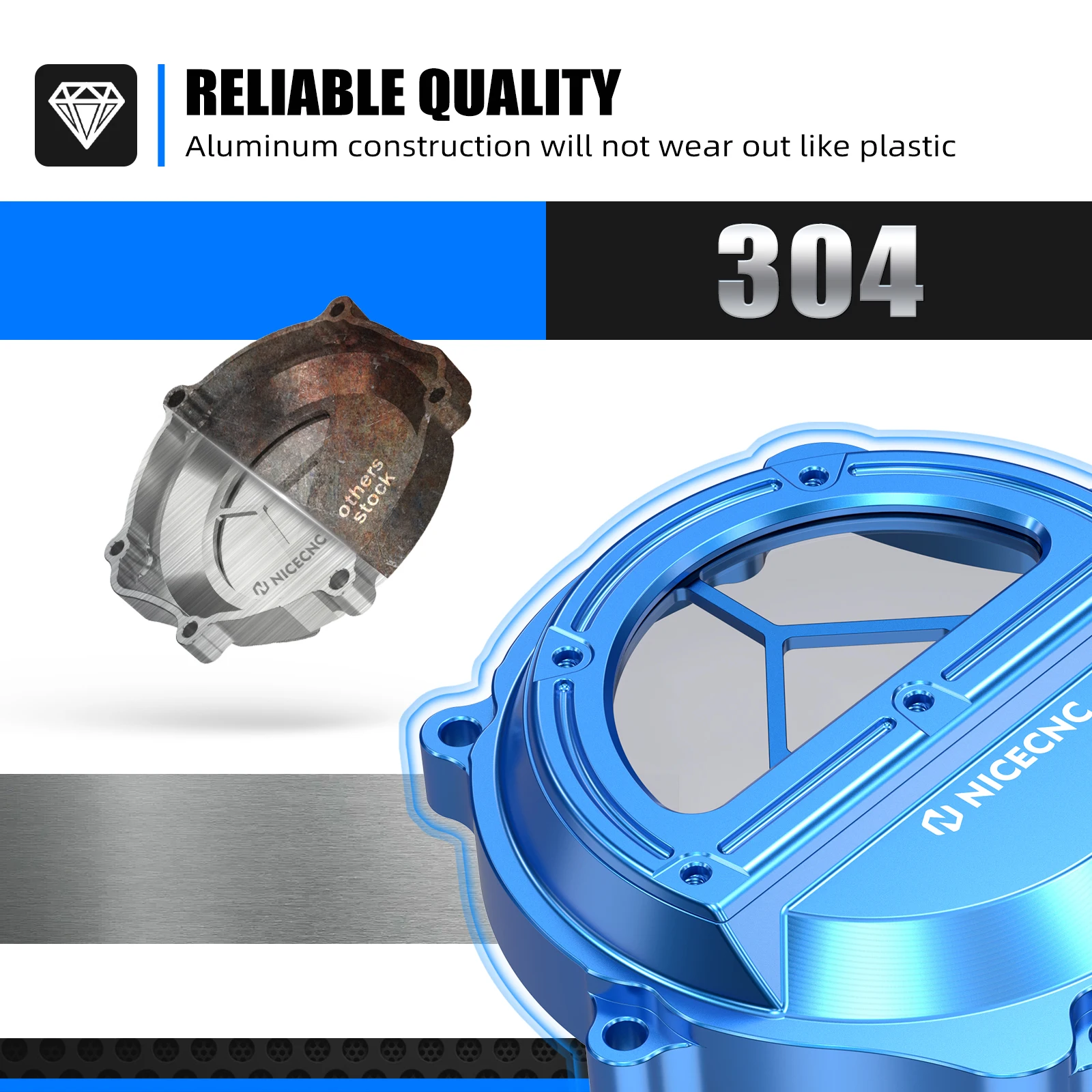 NICECNC لياماها YZ85 YZ 85 2002-2023 YZ65 YZ 65 2018-2023 2022 2021 2020 دراجة نارية الألومنيوم محرك شفاف غطاء القابض