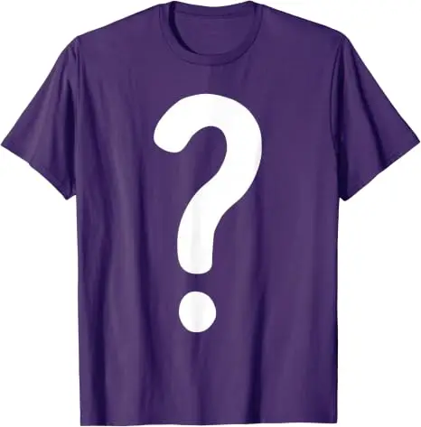 Fragezeichen-Shirt für Paare, Männer, Frauen, Jungen, „Guess Who“-Kostüm-T-Shirt, Fragezeichen „Guess Who“-Shirts, Grafik-Streetwear-T-Shirt, Geschenke – Detail 17