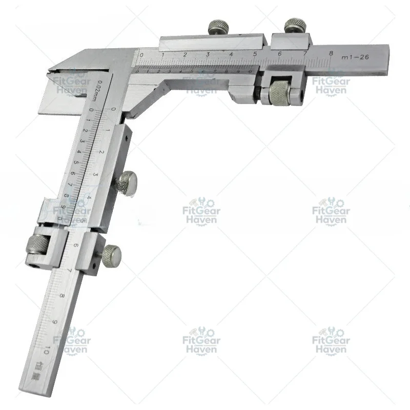 Suitable for precision M1-26mm/0.02 gear vernier caliper thickness caliper gear measuring tool