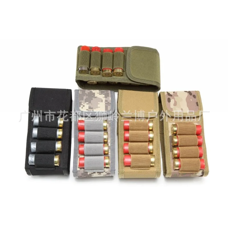 12G Bullet Bag Outdoor Hunting Bullet Storage Pouches Portable 16 Holes Shotgun Hunting Equipment Gun Accessories