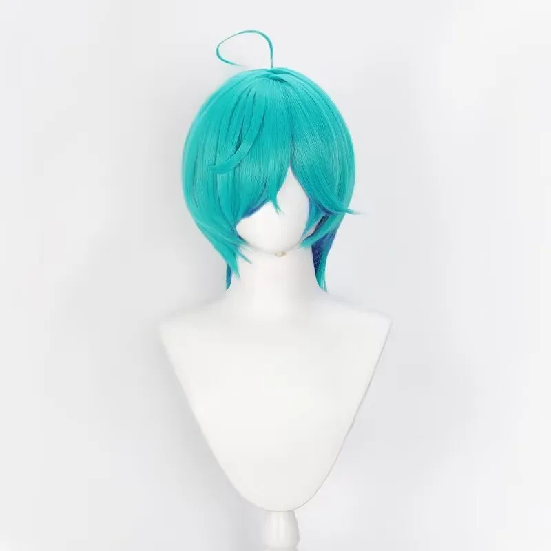 Anime Rock è una modestia della signora Tina Inase parrucca cosplay sfumatura blu 65 cm parrucche sintetiche lunghe per capelli donne festa di Halloween + berretto per parrucca