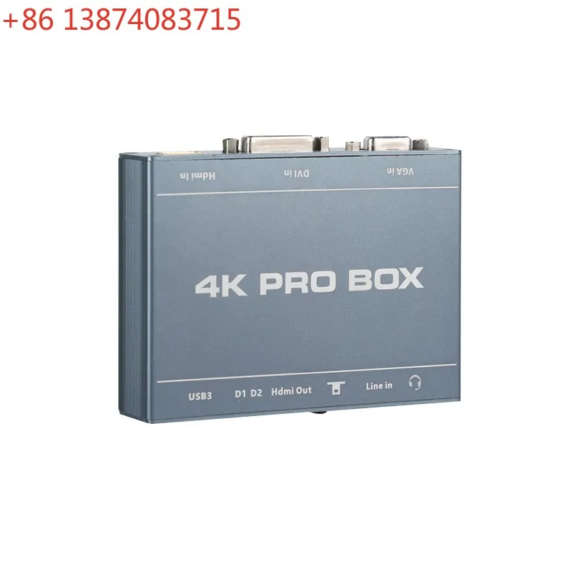 DVI video capture card, VGA high definition 4K, lossless, HDMI to USB