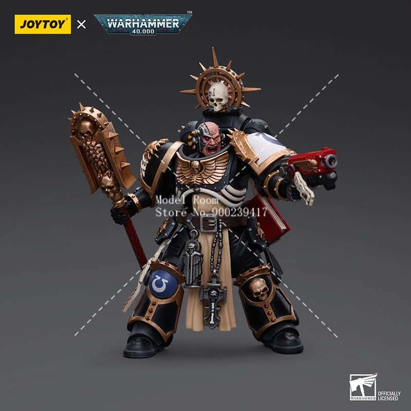 JOYTOY Warhammer 40K 1/18 Ultramarines Chaplain Indomito Action Figure 12.4 centimetri Gioco Soldato Dell'esercito Figurine Modello Giocattolo Da Collezione