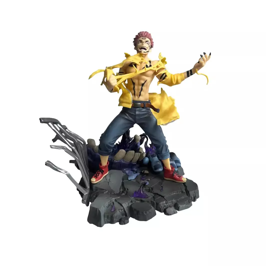 New Jujutsu Kaisen Ryomen Sukuna Figure 25cm Pvc Action Figures Statue Collection Desktop Ornament Toys Children Birthday Gift