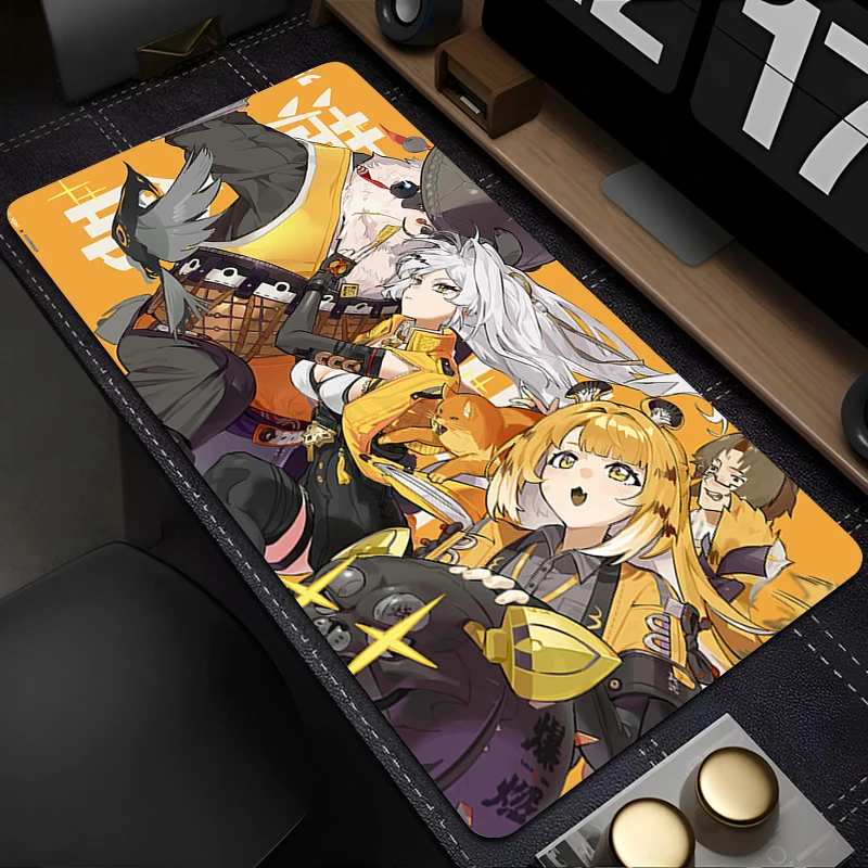 لوحة ماوس أنيمي PC Zenless Zone Zero Ju Fufu لوحة المفاتيح Kawaii Tiger Girl ZZZ سطح المكتب ماوس حصيرة الكمبيوتر المحمول الألعاب لوحة ماوس مطاطية