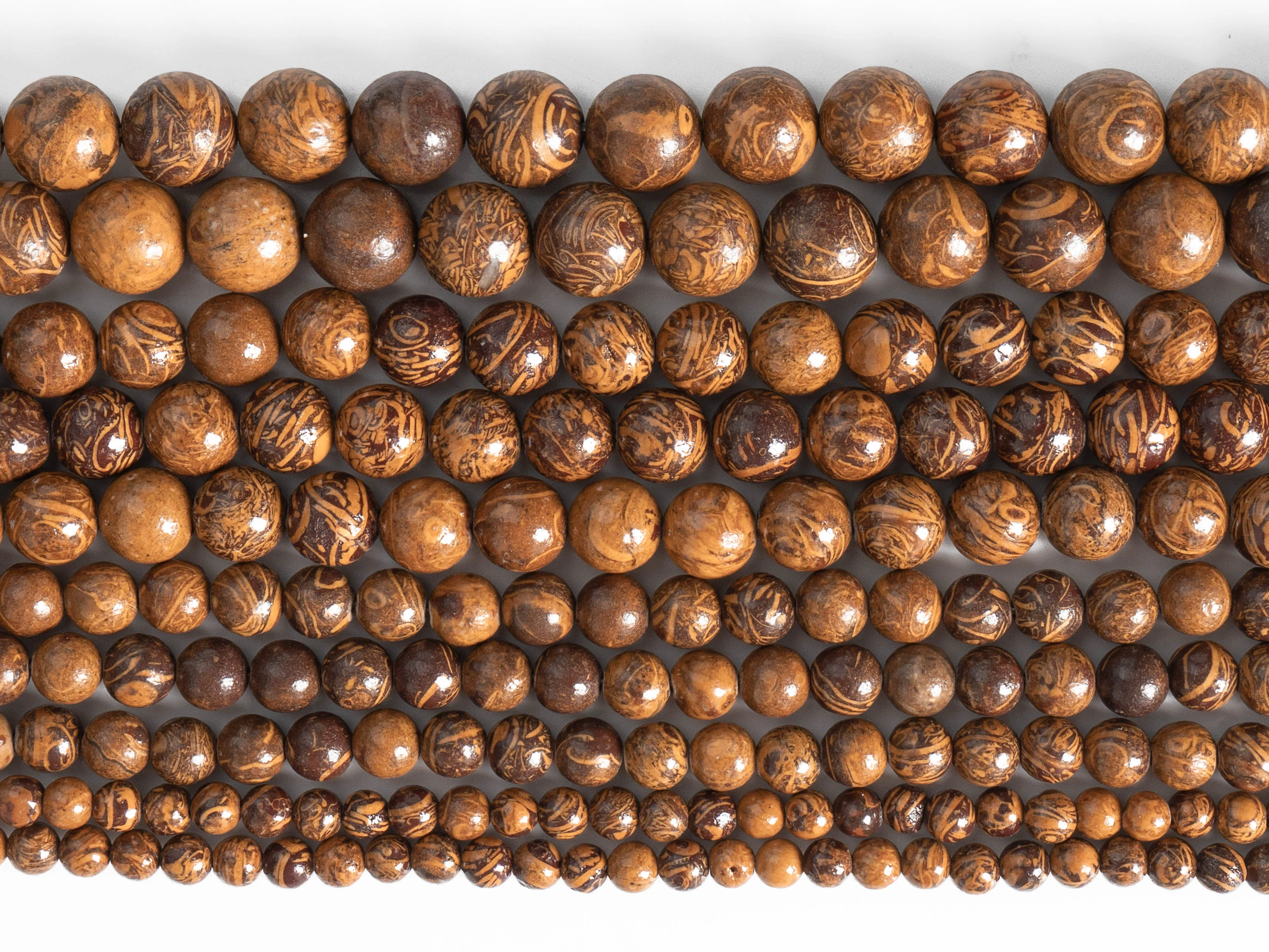 Brown Jade Beads Grade AAA Genuine Natural Gemstone Round Loose Beads 4MM 6MM 8MM 10MM for New Year Gift Jewelry Making