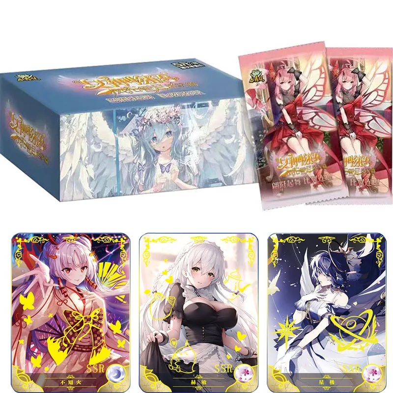 

New Goddess Story Wind Flower Snow Moon Collection Cards Booster Box SZR XR Rare Puzzle Anime Playing Game Board Cards Toy Gift