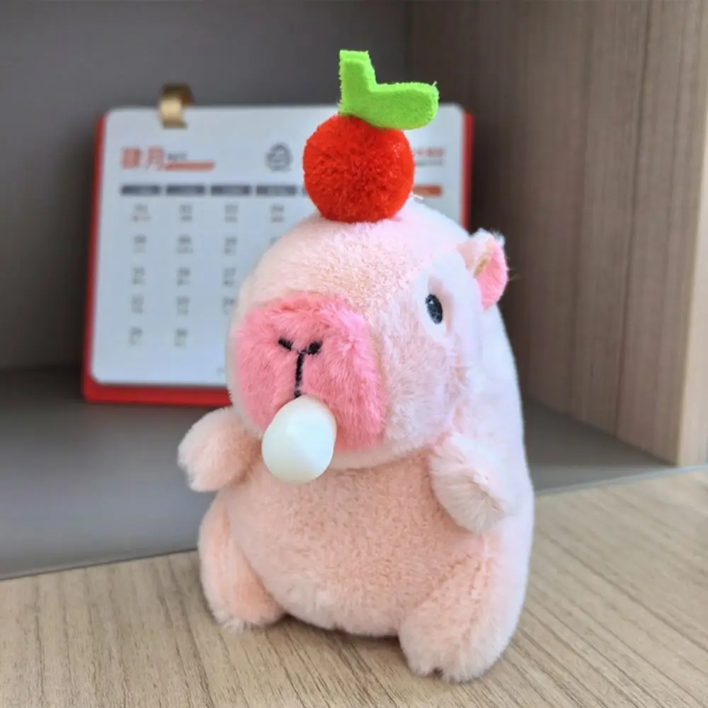 Kawaii Toy Multicolor Plush Capybara Keychain Cute Toy Cartoon Capybara Simulation Capybara Pendant Stuffed Animals Kapila