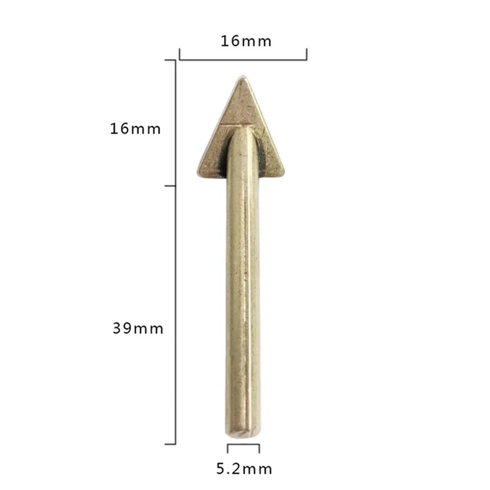 2pcs 16/20mm Triangular Copper  Soldering Iron Head Copper Smoothing Head Replacement Tip For 60 Watt Plastic Welding Kit