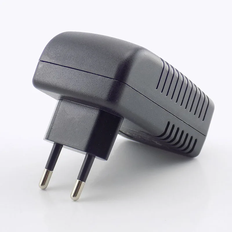 Injector Adaptador de Alimentação Poe para Câmera IP, Injector Carregador de Parede, Plug EUA e UE, D6, DC, 48V, 0.5A, 24W, Plug EUA
