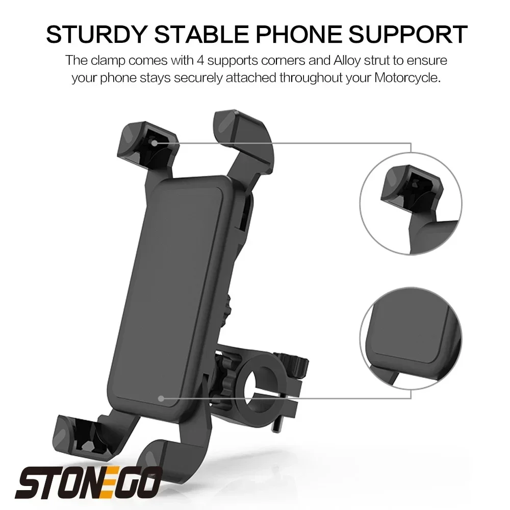 Suporte de telefone para bicicleta e motocicleta, suporte universal para celular, acessórios para entusiastas de pilotos