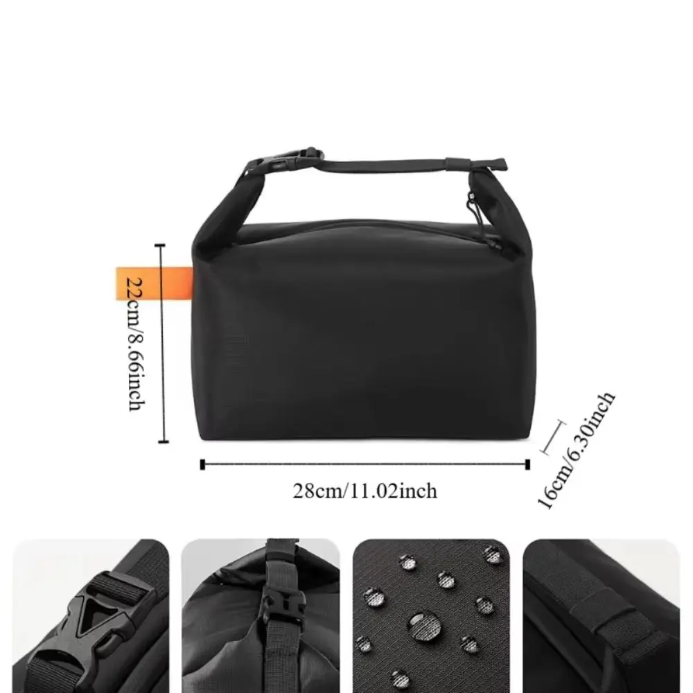 Thickened Aluminum Foil Aluminum Foil Insulated Lunch Bag Simple Style Fashionable Storage Foldable Insulation Bag