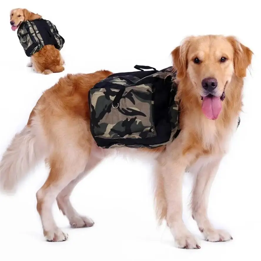 1 Pcs Pet Backpack Dog Bag Medium And Large Dog Travel Bag Portable Backpack Water Bowl