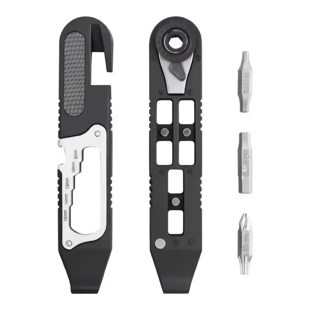 Wrench Set High Strength Multifunctional Portable Bicycle Tire Levers Ratchet Wrench Kit Bike Tire Prying Rod
