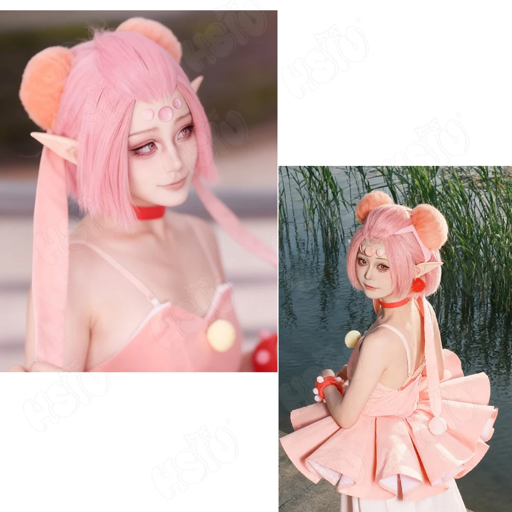 THE POWER Parrucca Cosplay HSIU 30Cm Sakura Rosa Capelli Corti Parrucca Sintetica + Protezione Della Parrucca Anime Card Captor Sakura THE POWER cosplay