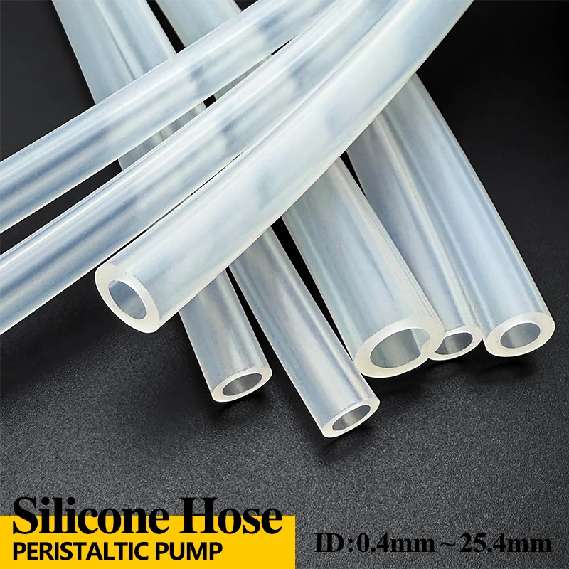

Шланг для перистальтического насоса из прозрачного силикона, 0.8-12.7 мм, гибкий, пищевой, устойчивый к разрывам, для лабораторных трубок с гладкой стенкой без остатка