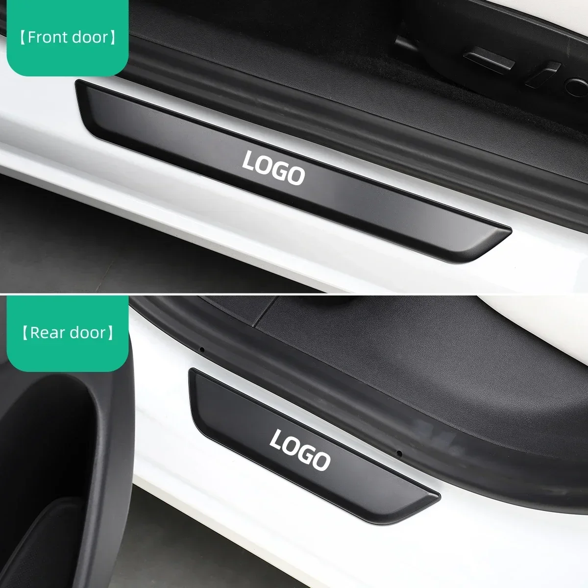 New！For Tesla Model 3 Model Y Auto Accessories Car Threshold Bar Magnetic Induction LED Luminous Illuminated Welcome Pe