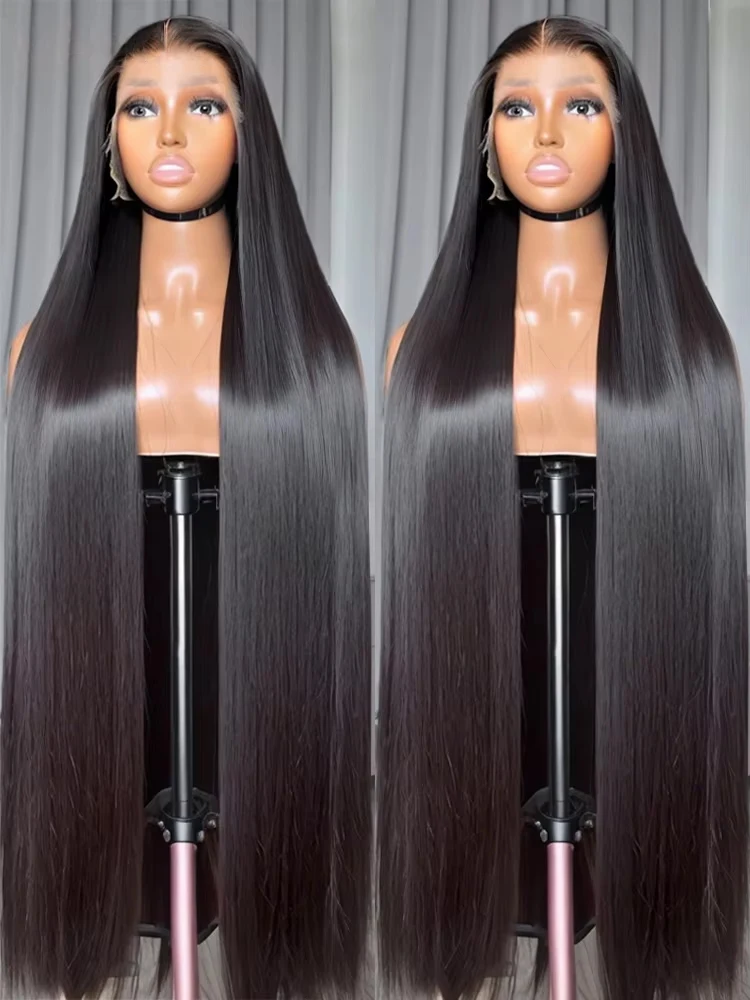 

30 34 36 дюймов 13x6 HD Парик фронтальной части шнурка 100% человеческие волосы Кость Прямые бразильские прозрачные парики фронта шнурка Человеческие волосы для женщин