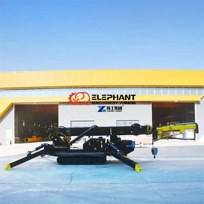 Compact Mini Crawler Spider Crane, Portable Hydraulic Lifting Machinery Perfect For All Kinds Of Construction Applications