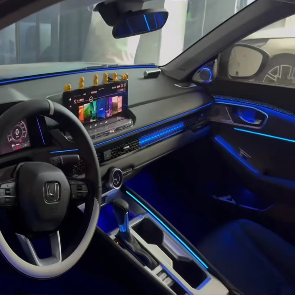 Upgrade and modify LED Car Inner Ambient Light  For Honda Accord 2023-2025 Dynamic Ambient Lamp OEM Size RainbowKit Modification