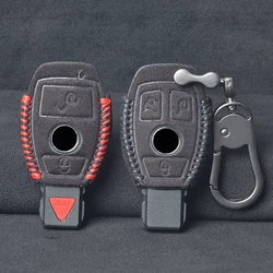 Remote Car Key leather Key Case For Mercedes Benz A180 A200 A260 W203 W210 W211 AMG W204 C E S CLA Classe
