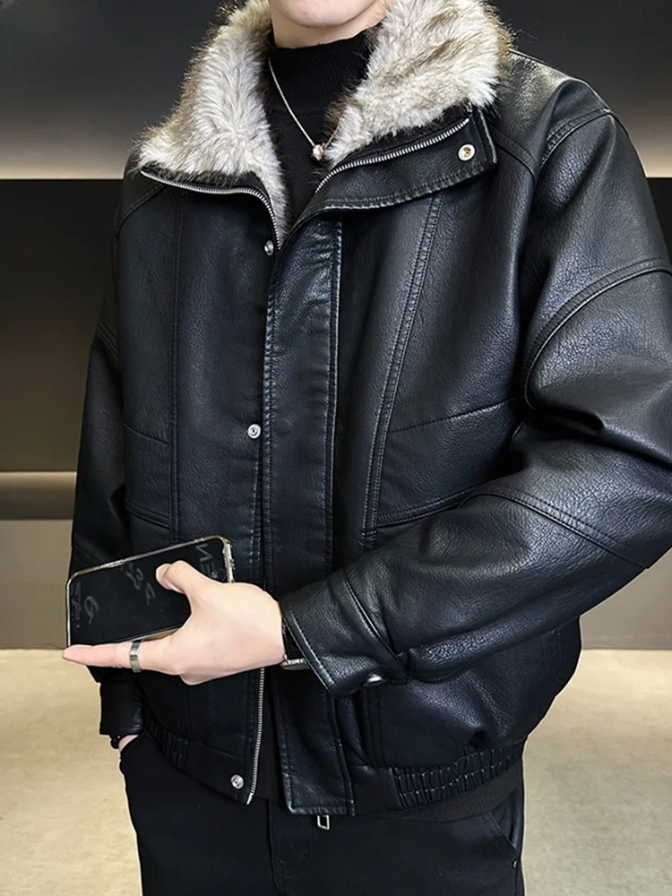 

Мужская куртка TUCANO из натуральной кожи, теплая верхняя одежда для осени и зимы, новая модель Haifeng из овчины, повседневный стиль