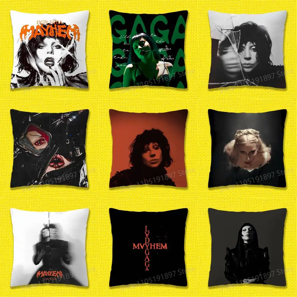 

L-Lady Gaga Mayhem Throw Pillow Case For 30x30cm 40x40cm 45x45cm 50x50cm 55x55cm Square Sofa Pillowcase Shell