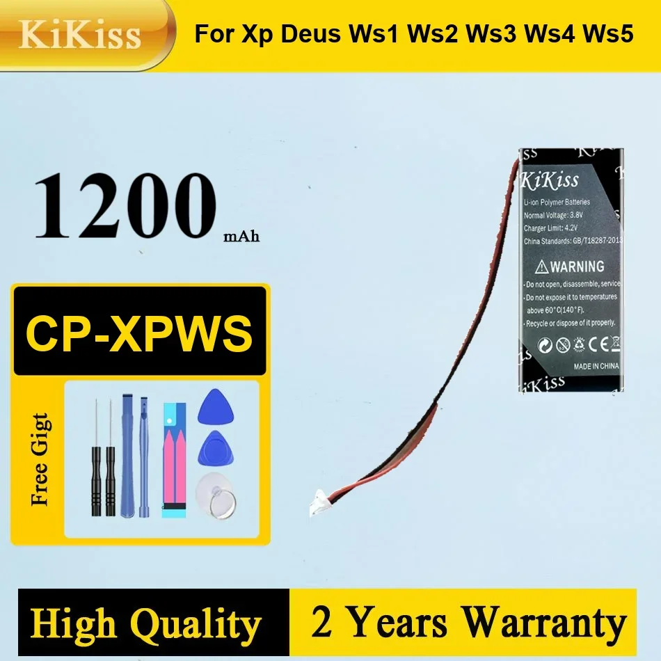 

1200 мАч аккумулятор Kikiss CP-XPWS для металлоискателей Xplore XP Deus WS1 WS2 WS3 WS4 WS5