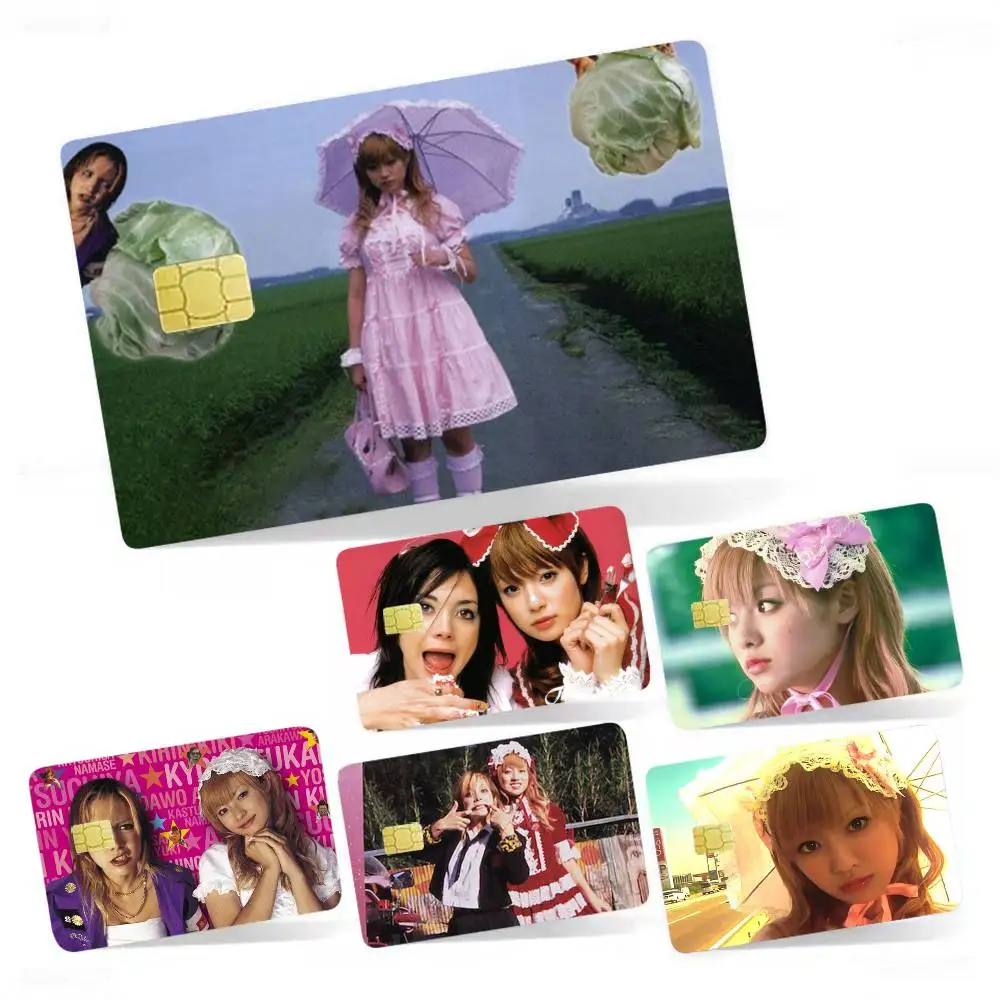 

classic movie k-Kamikaze Girls 4pcs 1Set Laser Holographic Sticker Skin Cover for Credit Bank Debit Card
