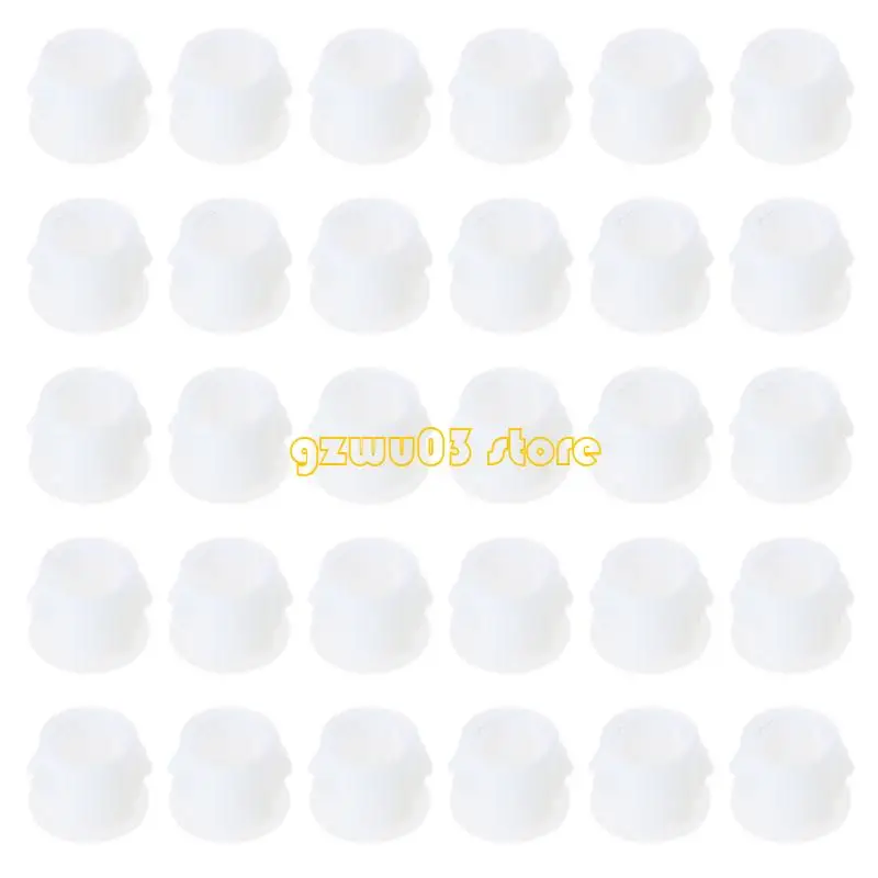 

L93C 30Pcs White Plastic Panel Plugs Hole Cover for Neat Cabinet and Furniture Finish