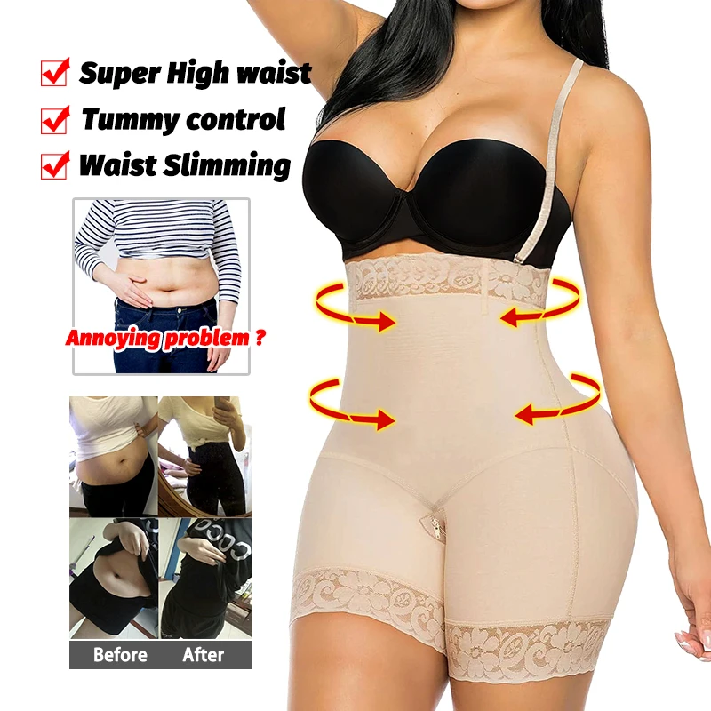 Belly Slimming Panties High Waist Girdles Shorts Colombian Shapers BBL Abdominal Reducing Corset Buttock Lifter Female Underwear