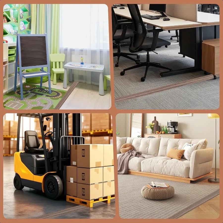 غطاء سلك أرضي للأسلاك على الأرض سلك ذاتي اللصق مخفي أغطية أسلاك إدارة الكابلات الأرضية لحماية الحبال تمنع الكابينة #5