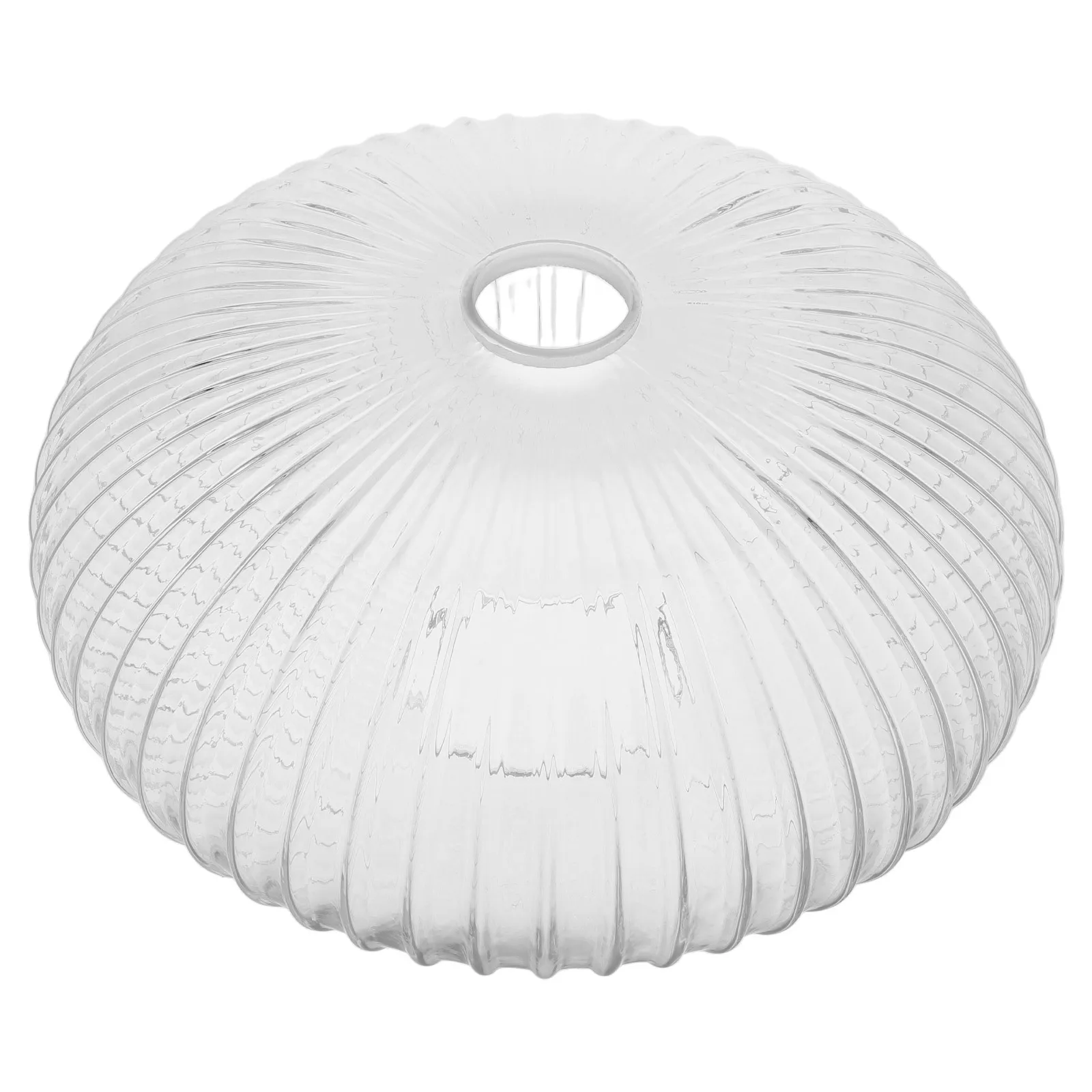 

Round Glass Lampshade Clear Striped Design for Pendant Wall Sconce Lighting Fixture Replacement Modern Minimalist Decorative