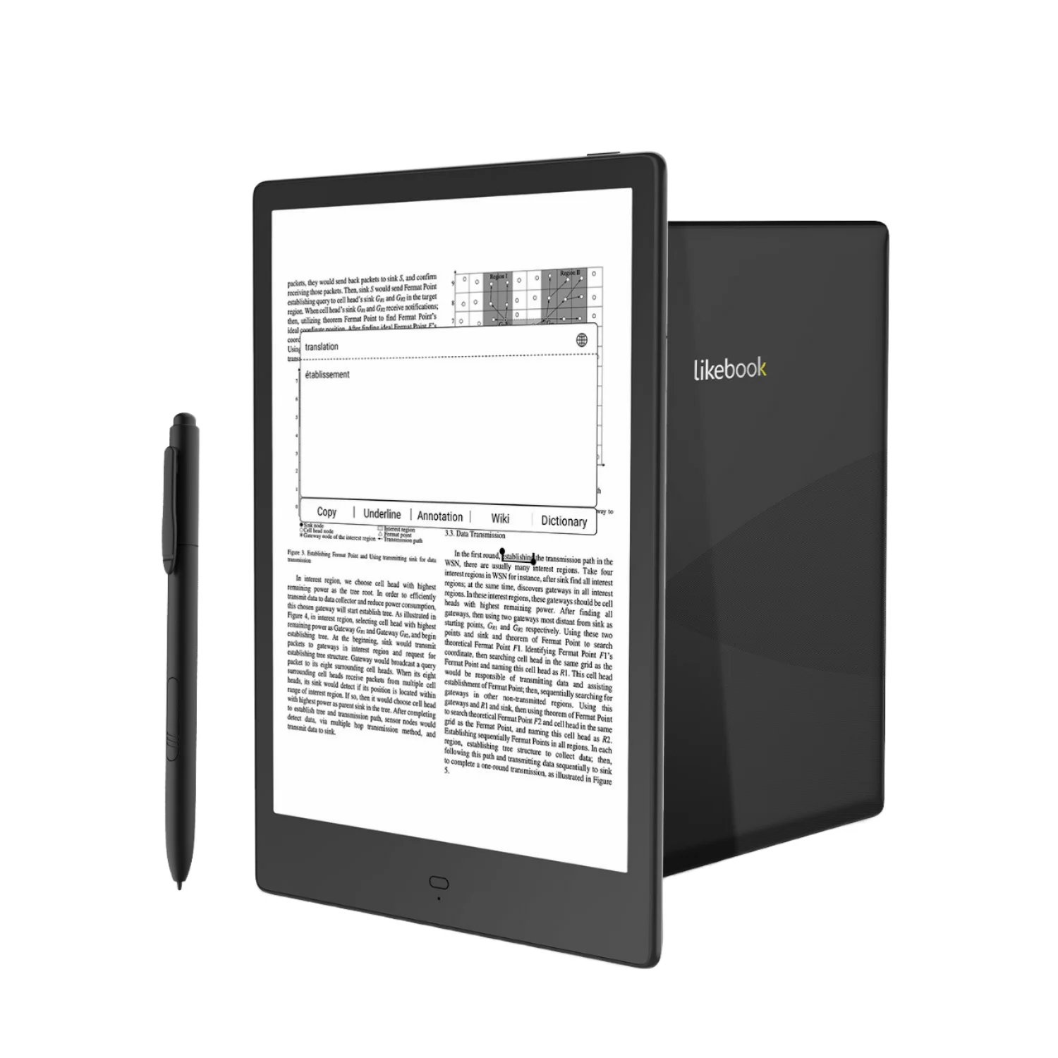 

K103 Android 10.3inch 6.0 Ebook Reader with Wi-Fi 4+32GB Eink HD Screen 1440x1080 4300mAh Battery Touch Screen