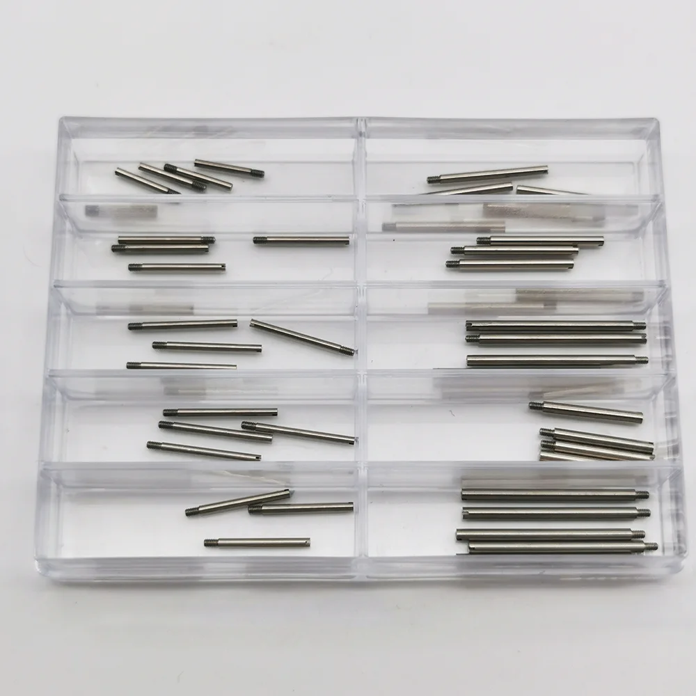 إكسسوارات الساعة أدوات الساعة حزام كلمة واحدة صندوق برغي كامل حزام الصلب حزام المسمار ربط رمح ساعة إصلاح أجزاء