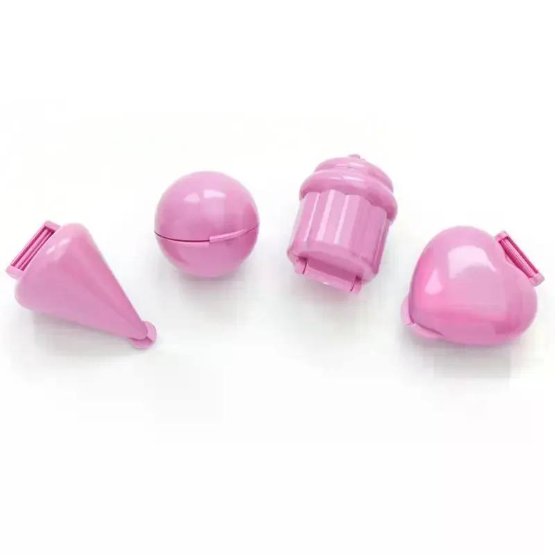 4Pcs/set Round/Heart/Cone/Cupcake Lollipop Mold Plastic Cookies Cakepop Mould DIY Fondant Cake Decorating Tools Baking Supplies