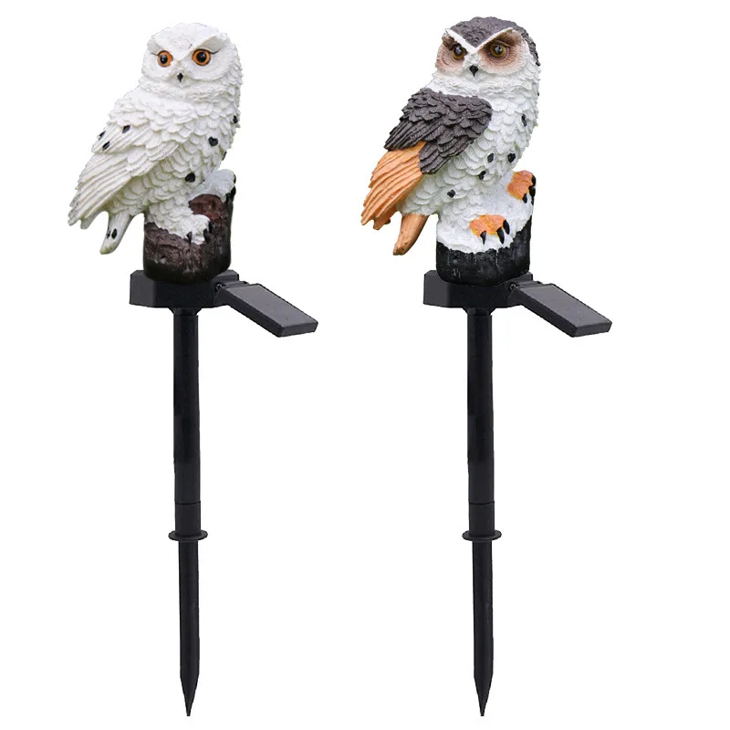 1Pc Courtyard Owl Solar Light Garden Decoration Fairy Lights Outdoor Waterproof Decor Wedding Gatherings Party Garden Decoration