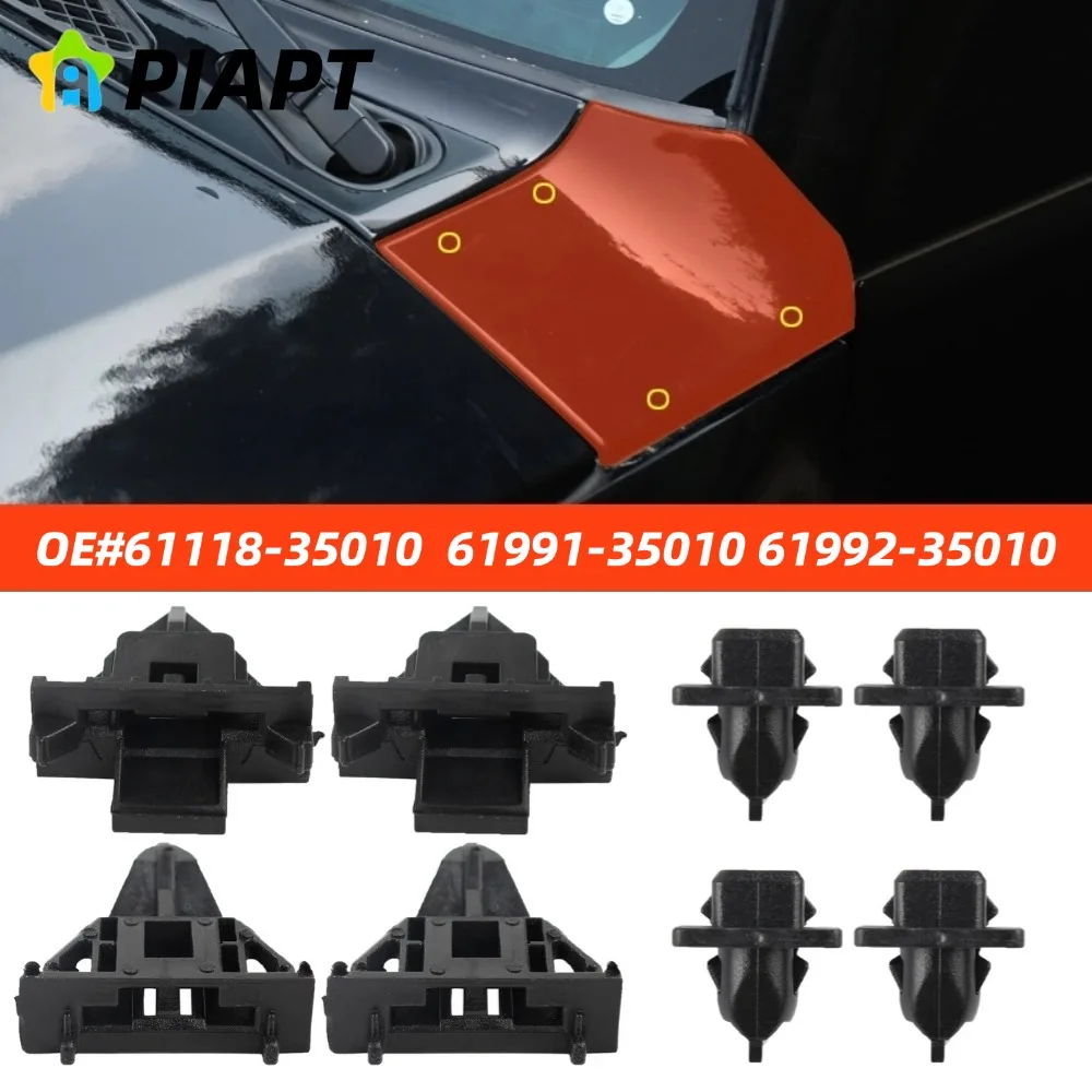 8pcs OE# 61118-35010 61991-35010 61992-35010 Front Fender Upper Panel Moulding Clip for 2007-2014 Toyota FJ Cruiser, Replace