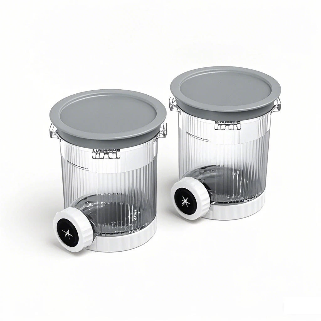 Paquete de 2 pintas y tapas para Ninja Swirl NC700 NC701, fabricantes de helados y suaves, accesorios para tazas de helado aptos para lavavajillas