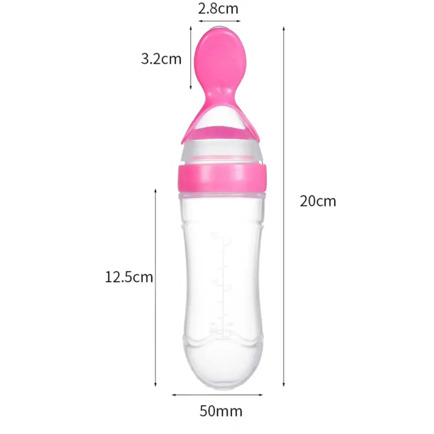 Multifunctional Baby Rice Paste Spoon, Squeeze Feeding Spoon, Spill-proof, Baby Complementary Feeding Godsend