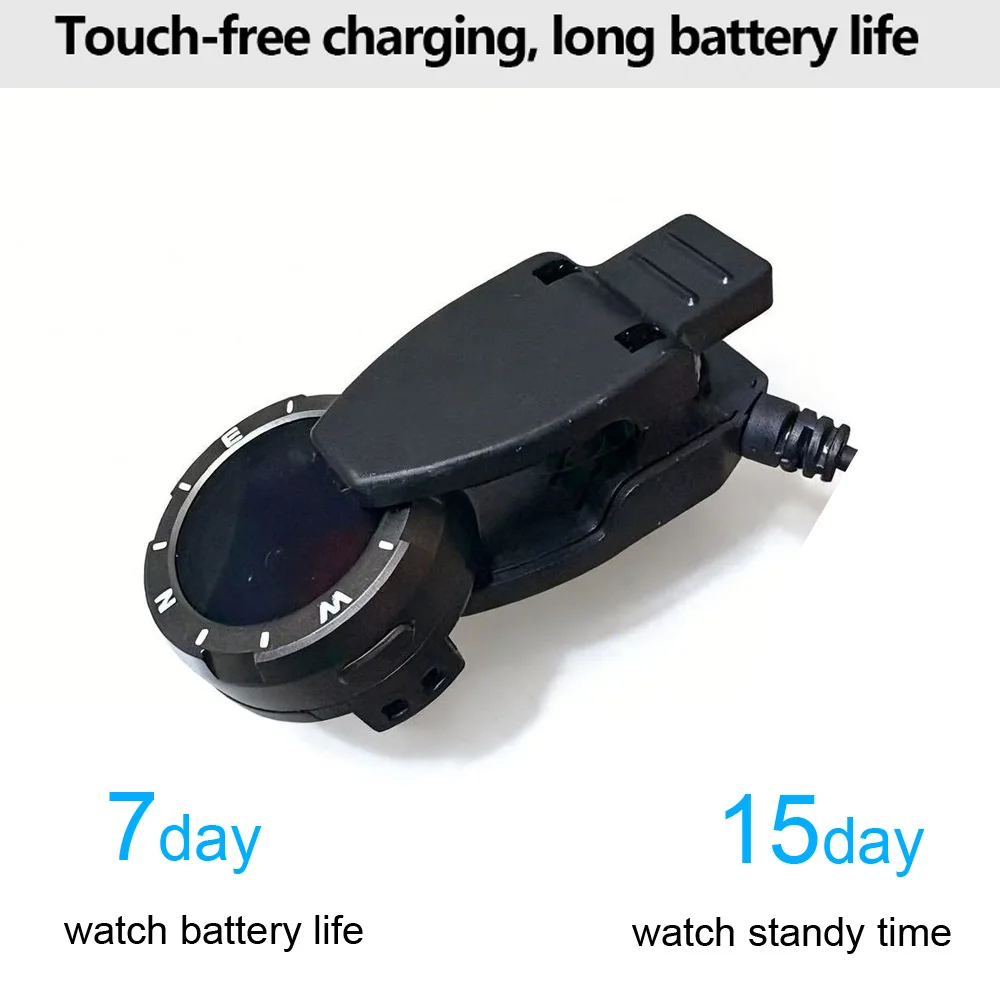 2026 Portable Watch Strap Smart Compass for Paracord Bracelet Flashlight Altitude for Mechanical and Quartz Watches