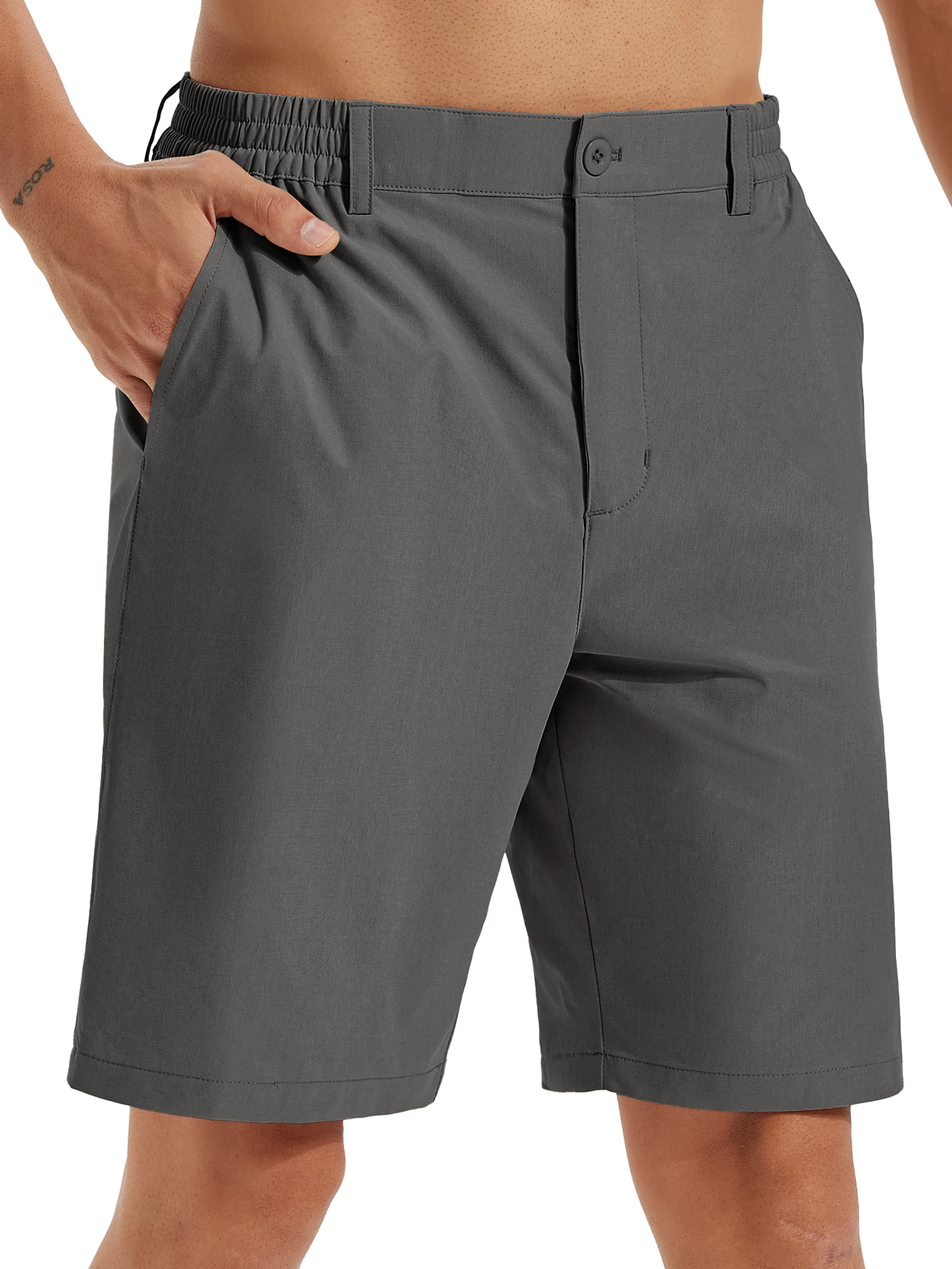 Herren-Golfshorts, leichte Anzugshorts, schnell trocknende Stretch-Shorts, lässige Arbeits- und Wander-Shorts – Detail 28