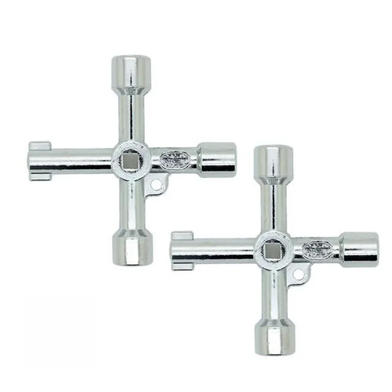 Multifunctional 4-in-1 Cross Cross Triangle Wrench KEY for Train Electrical Elevator Cabinet Valve Alloy Triangl Combination