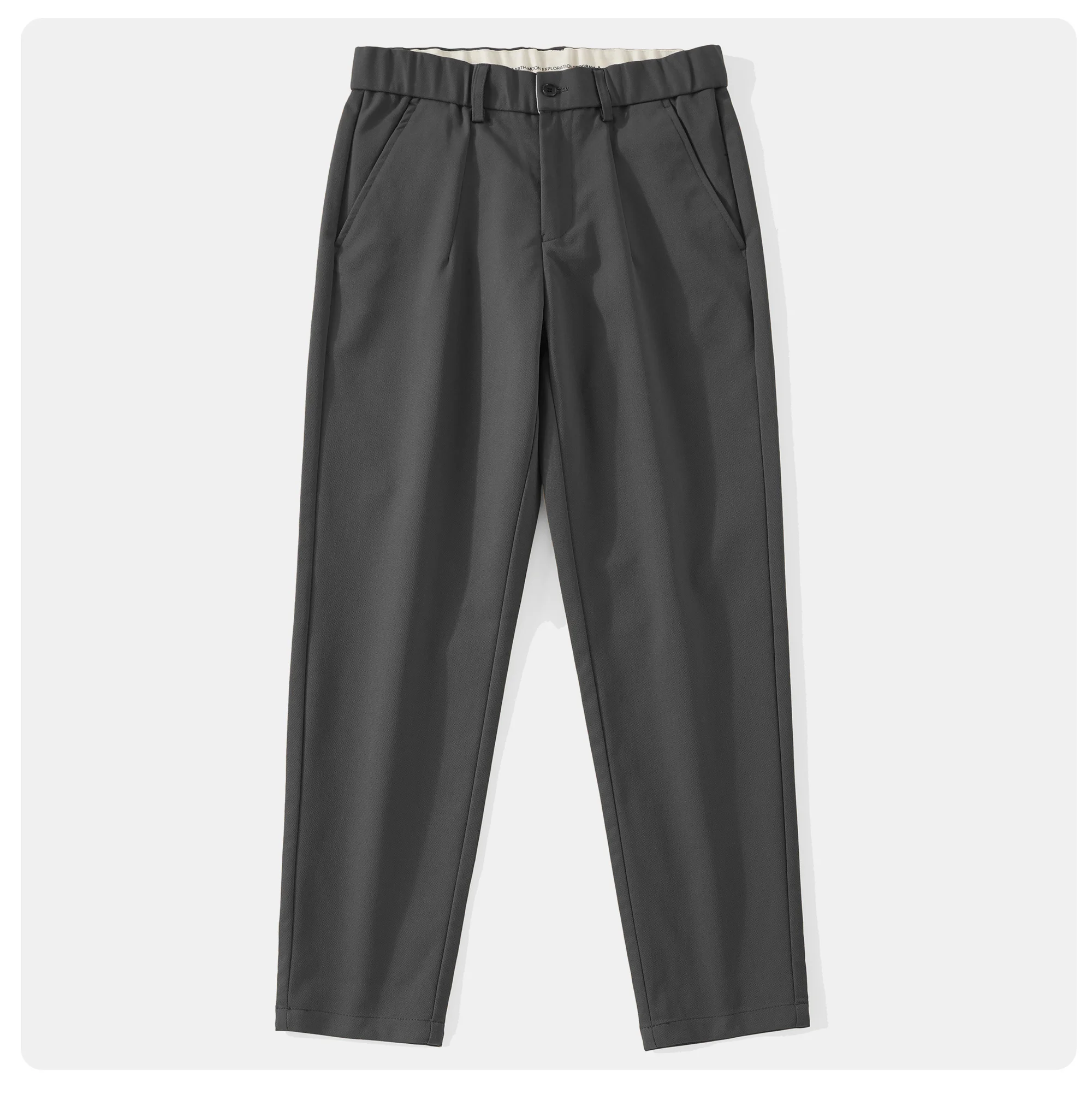 

2025 Summer New American Retro Thin Micro Elasticity Casual Pants Men's Simple Cotton Slim Business Straight Trousers