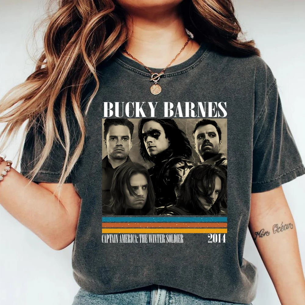 Vintage Winter Soldier T Shirt Bucky Barnes Shirt Retro 90s Shirt Trendy Homage Graphic Tee Thunder-bolts T Shirts Fandom Merch